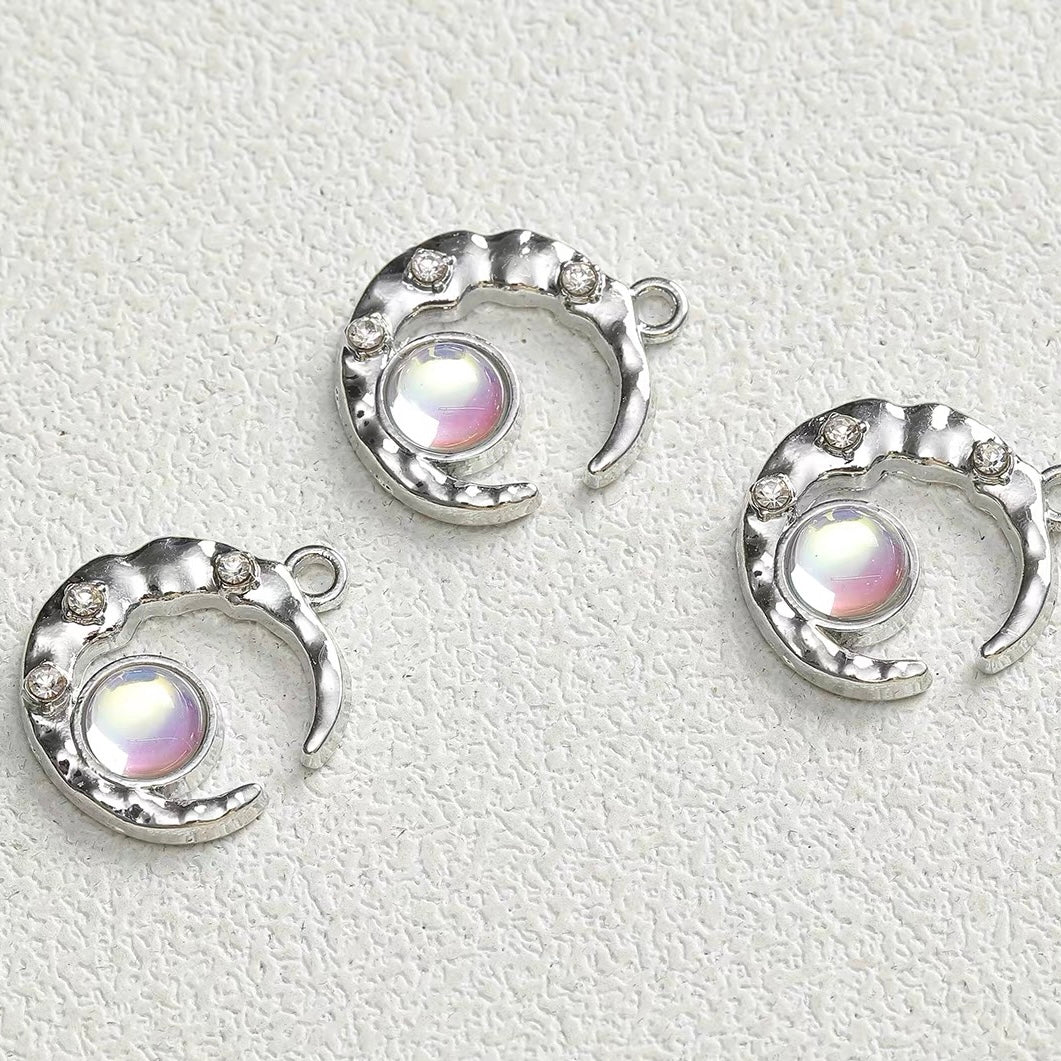 Starry Sky Series Silver Pendant Beads