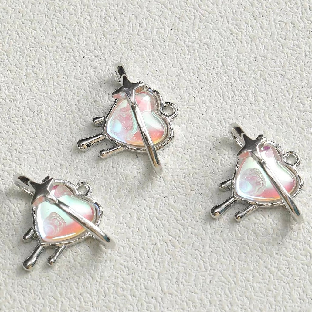 Starry Sky Series Silver Pendant Beads