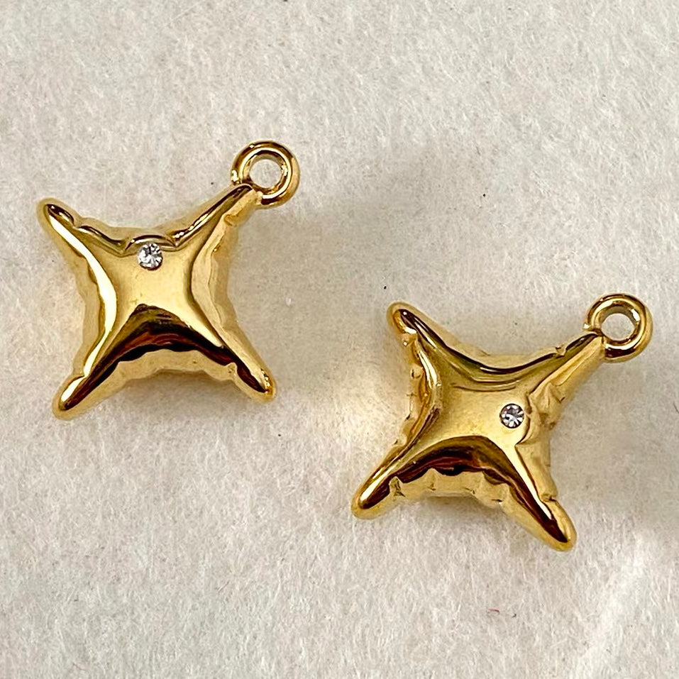 Titanium Steel & Natural Stone Pendant Beaded Strand