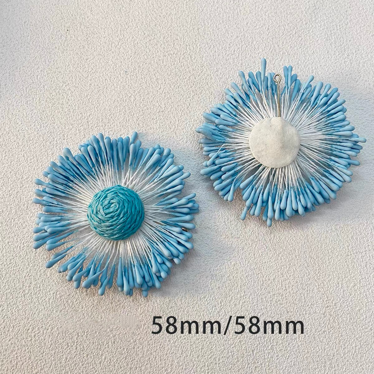 Beach Vacation Handmade Woven Straw Pendant