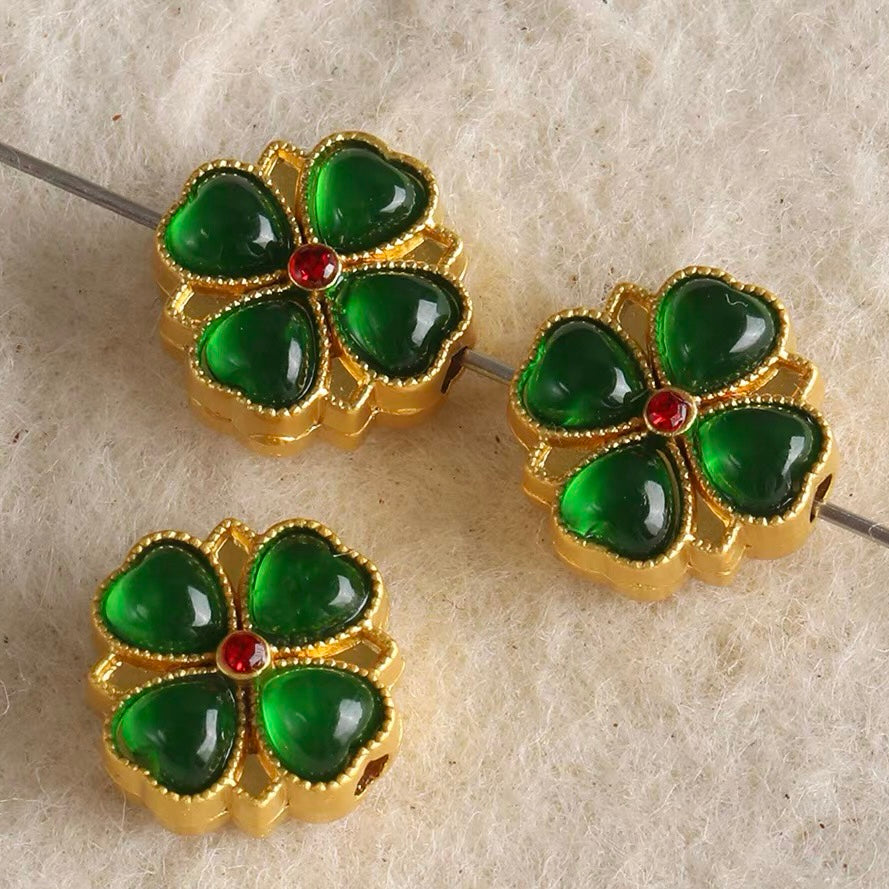 Resin Inlaid Alloy Beads