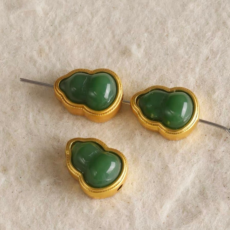 Resin Inlaid Alloy Beads