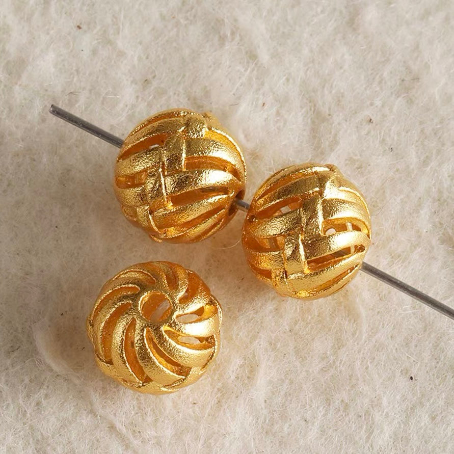 Resin Inlaid Alloy Beads