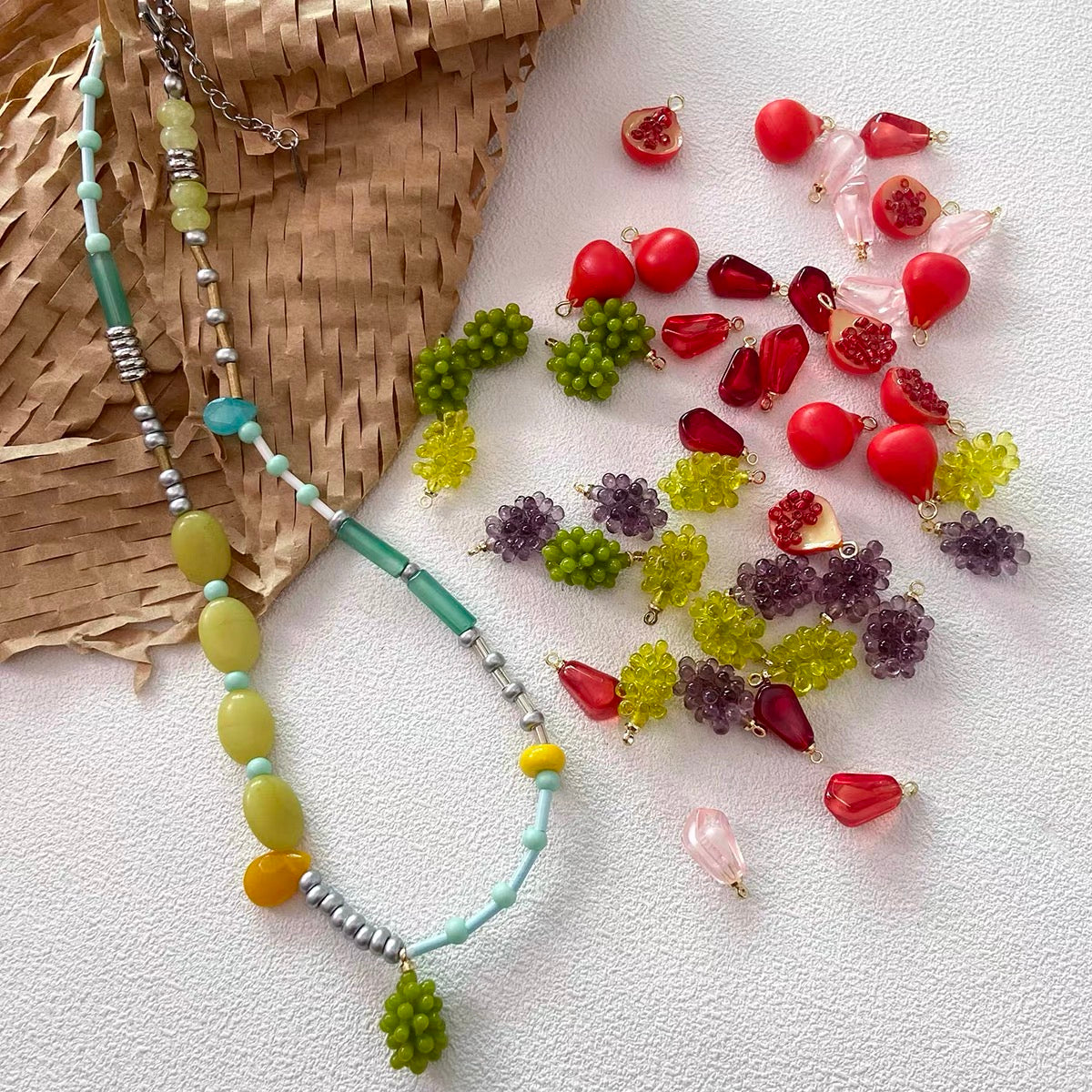 Cute & Fun Resin Fruit Pendant Beads