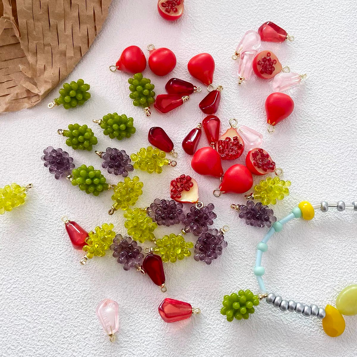 Cute & Fun Resin Fruit Pendant Beads
