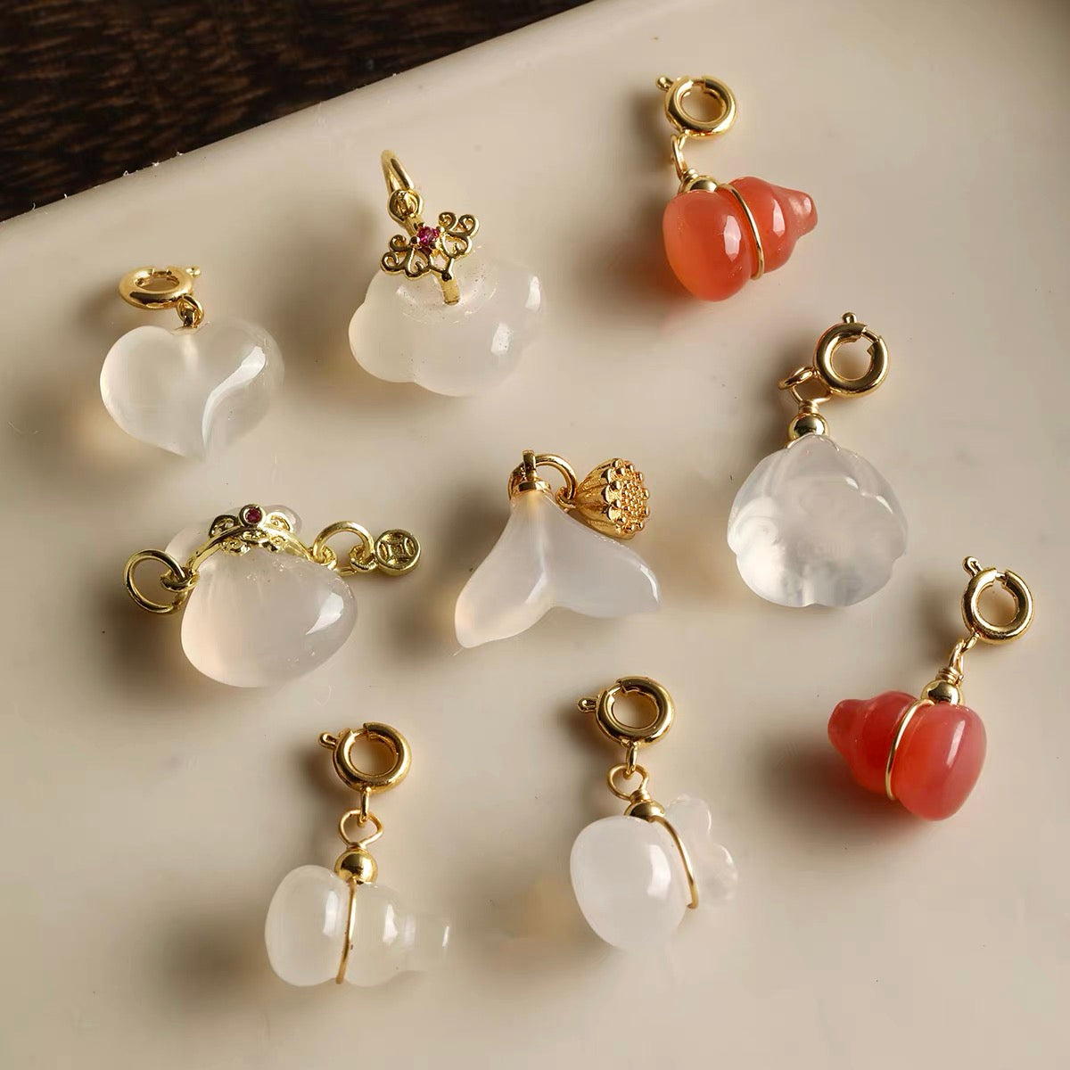 Natural Agate Pendant Beads