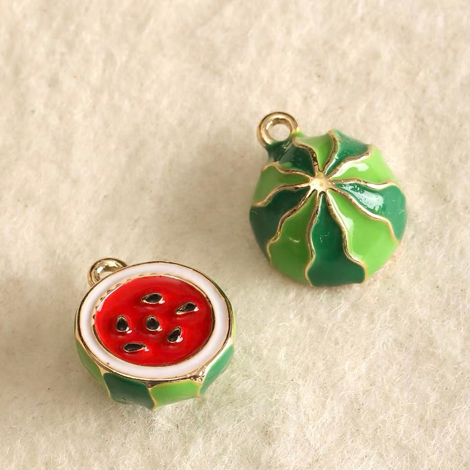 Fruit-Shaped Dripping-Oil Pendant Beads