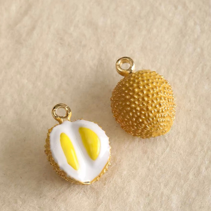 Fruit-Shaped Dripping-Oil Pendant Beads