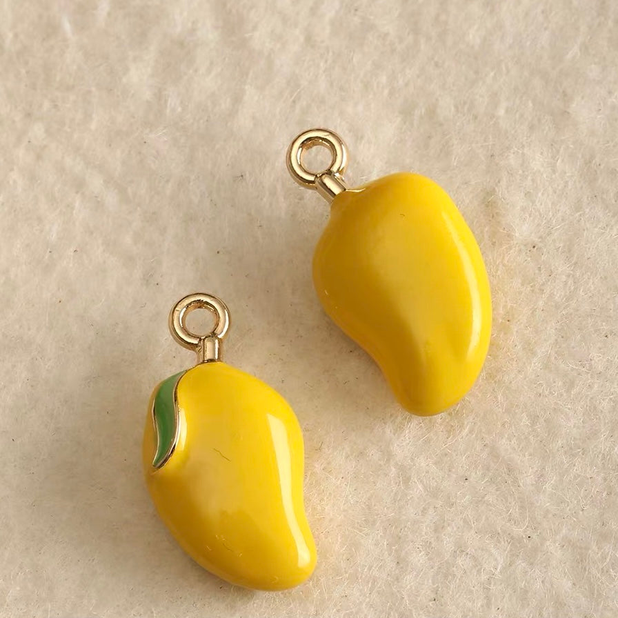 Fruit-Shaped Dripping-Oil Pendant Beads