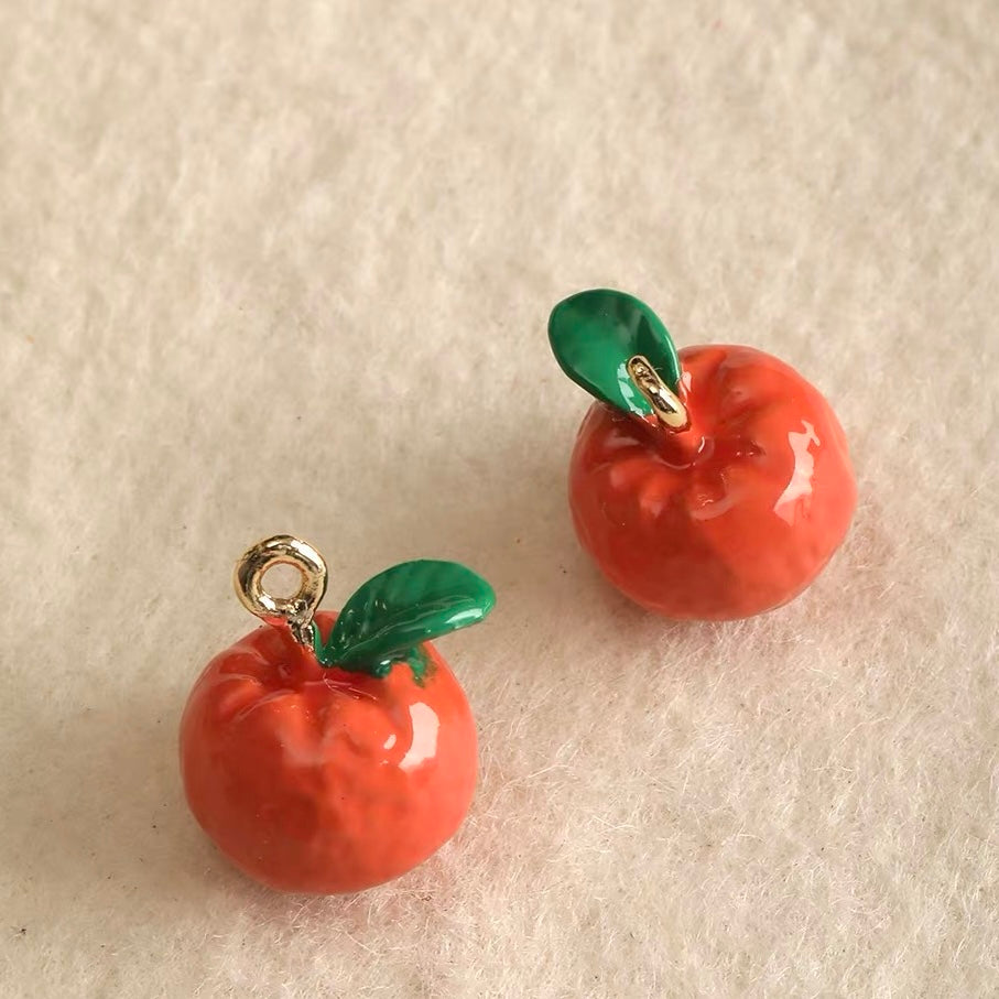 Fruit-Shaped Dripping-Oil Pendant Beads
