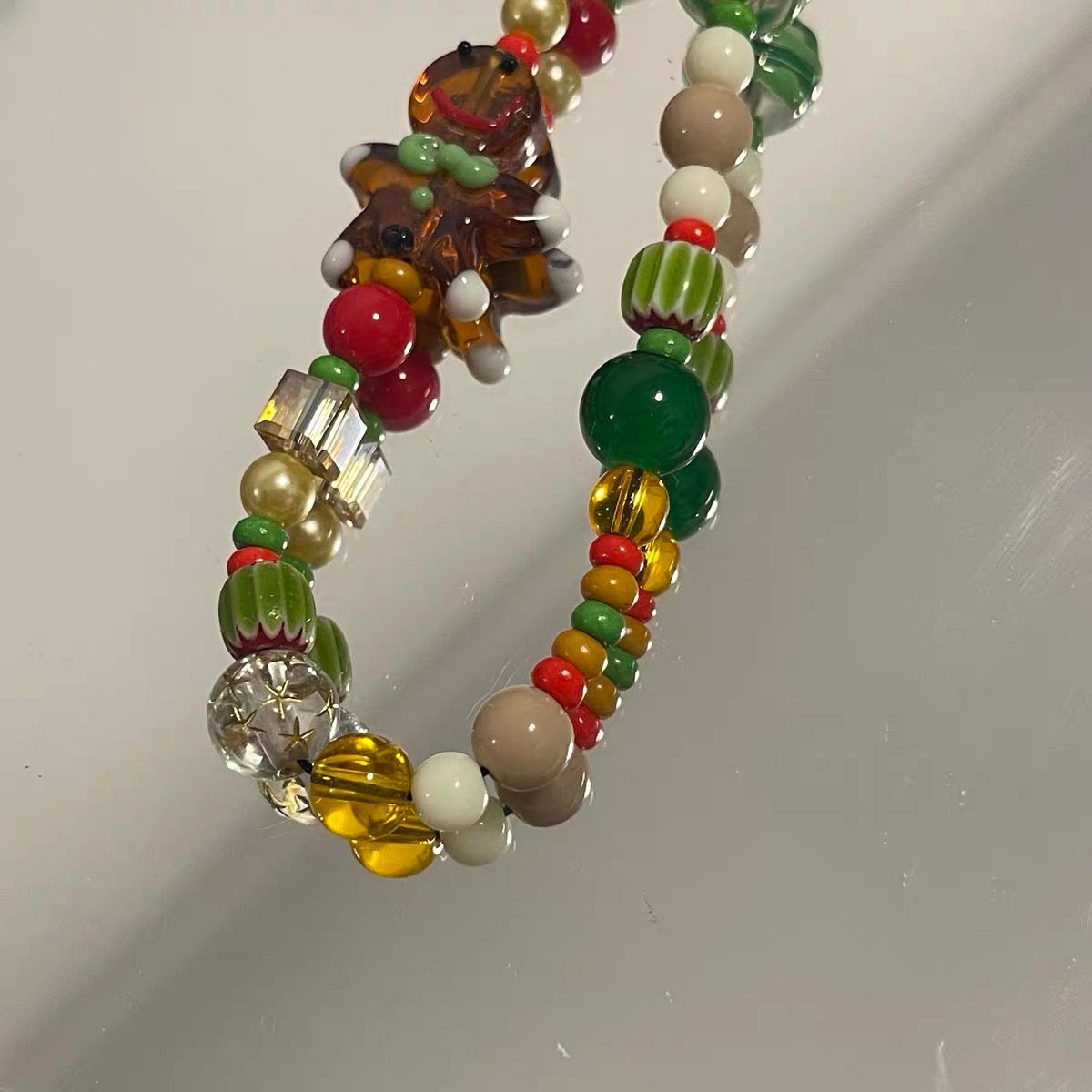 Christmas Tree & Gingerbread Man Phone Charm