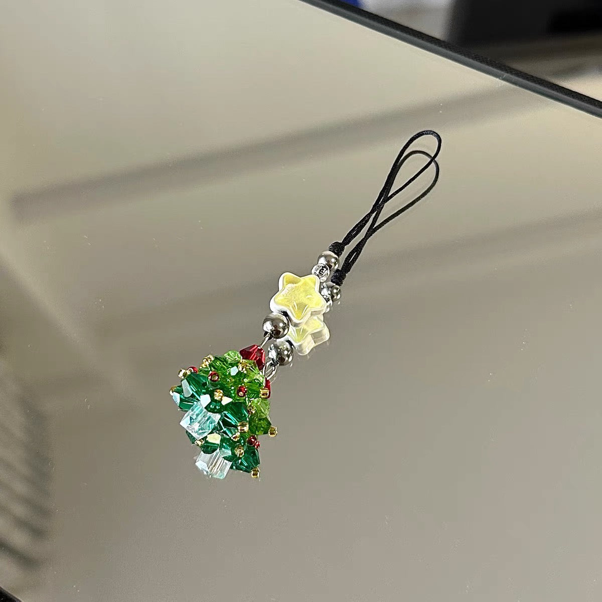 Crystal Christmas Tree Phone Pendant
