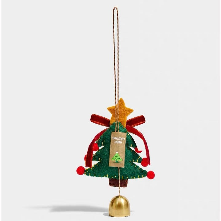 Christmas Tree & Golden Bell Decorative Charm