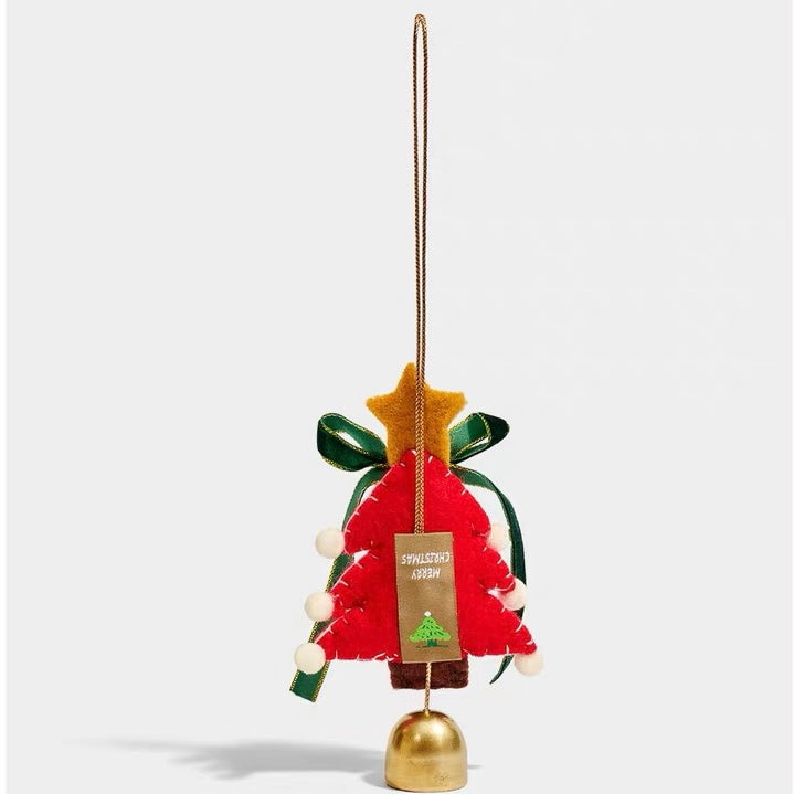 Christmas Tree & Golden Bell Decorative Charm