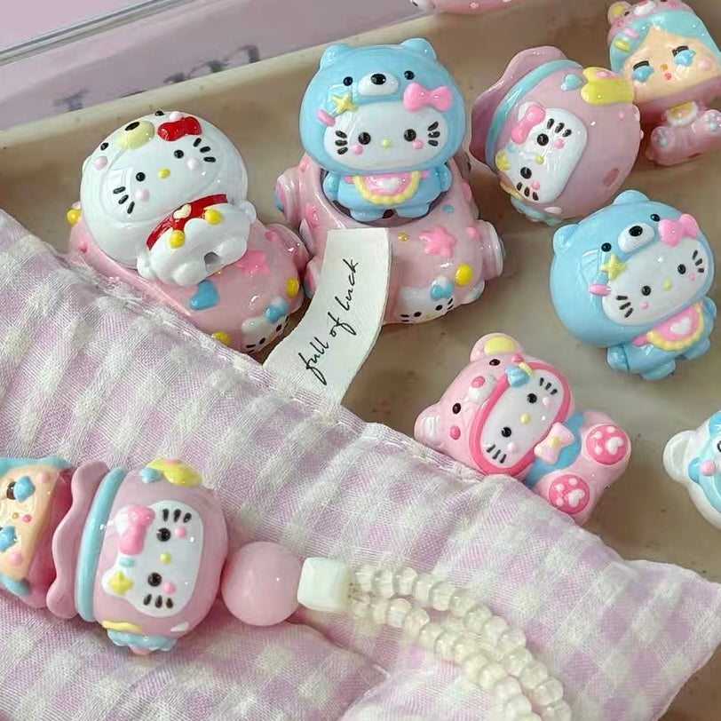 HK Hand-painted Combined 3D Doll DIY Beads