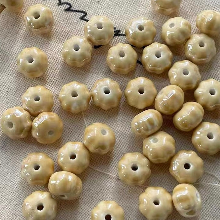 Milk Tea Color Series Ceramic Beads