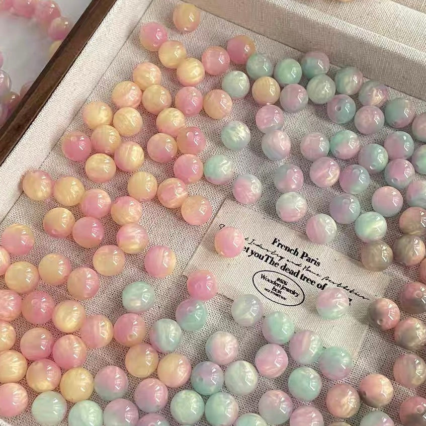 Oil Painting Style Resin Beads