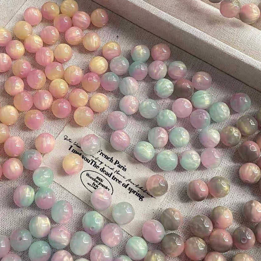 Oil Painting Style Resin Beads