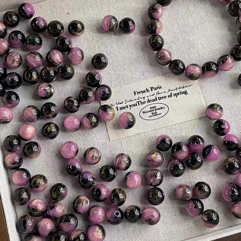 Oil Painting Style Resin Beads