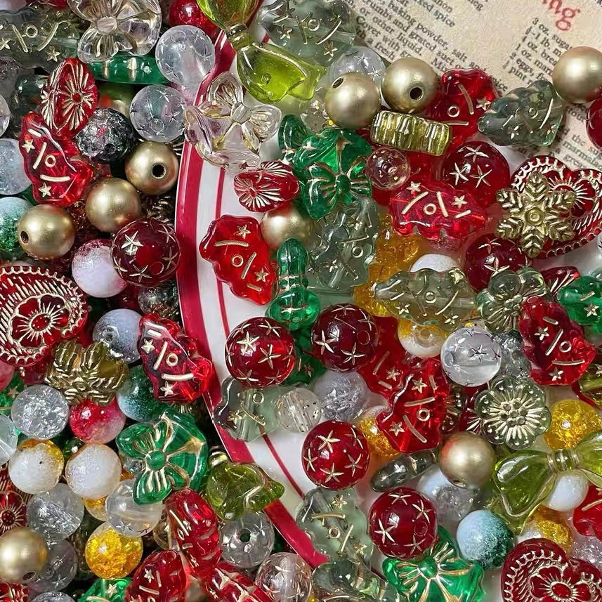 Glass & Acrylic Christmas Mixed Blind Box Beads