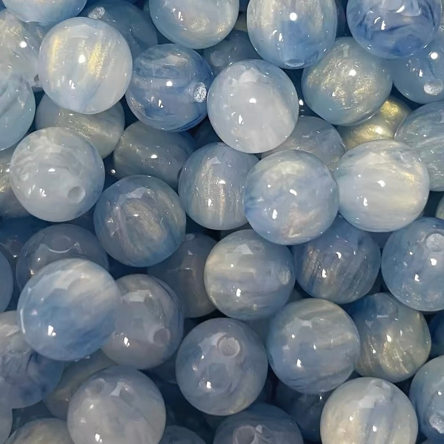 Starry Sky Cat's Eye Acrylic Round Beads