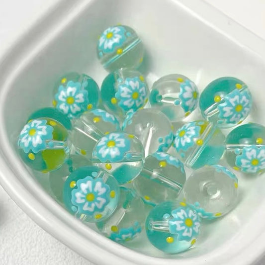 Cute Glass Hand-painted Beads